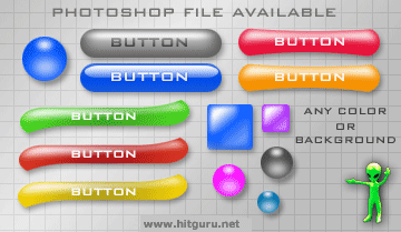 Gummy Candy Web Buttons