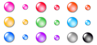 Free Circular Glassy Web Buttons