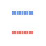 Simple Animated Progress Bars in Blue and Red